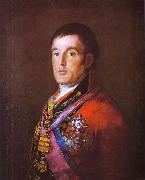 Francisco Jose de Goya Portrait of the Duke of Wellington. China oil painting reproduction
